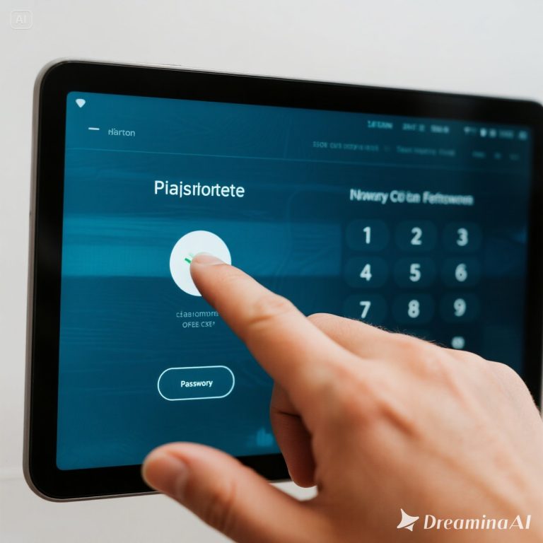 Ilustrasi perbandingan biometrik dan password sebagai metode keamanan digital.